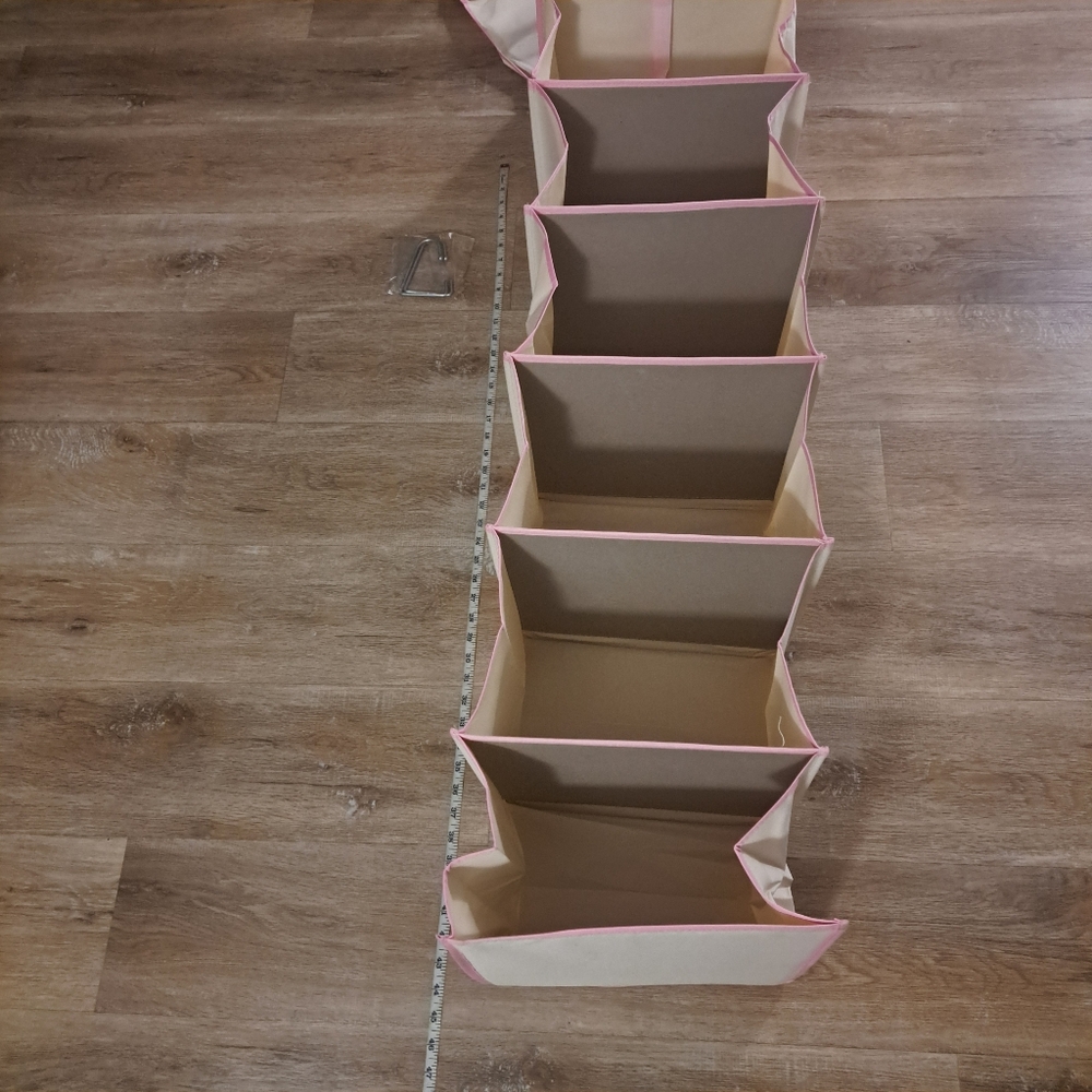 cckids Closet Complete Pink 6-Shelf Organizer Keep Neat Cover 12"x12"x48"